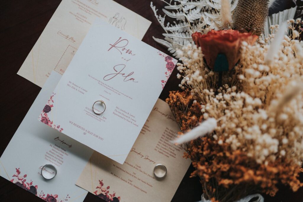 The Art of Drawing Readers In: Your attractive post title goes here Beautifully designed wedding invitations paired with a rustic bouquet for a natural touch.