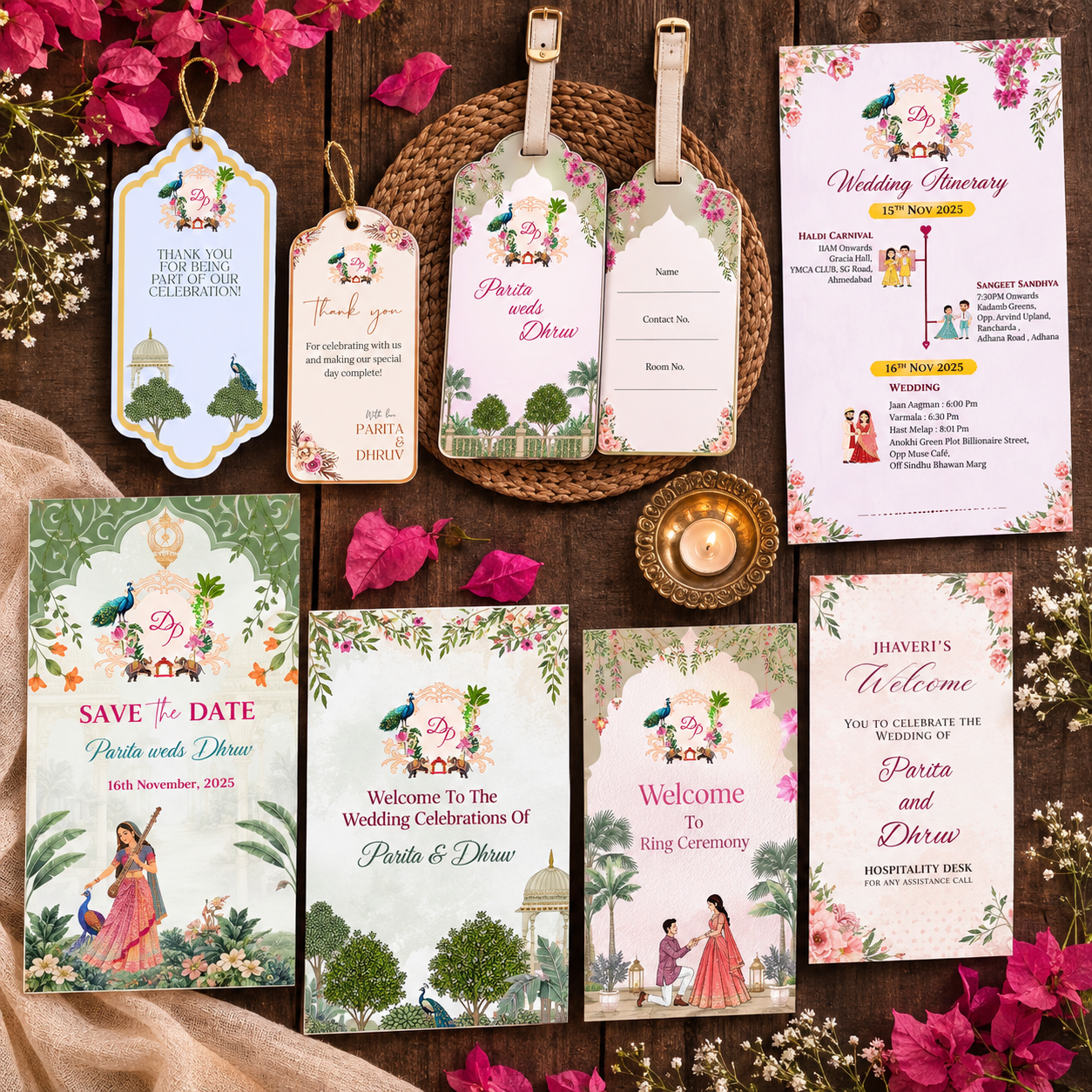 Wedding Stationery — Landing Page parita & dhruv(1)