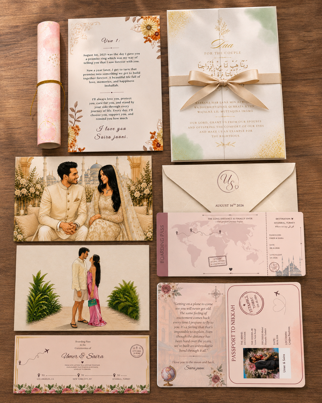 Wedding Stationery — Landing Page umer & saira